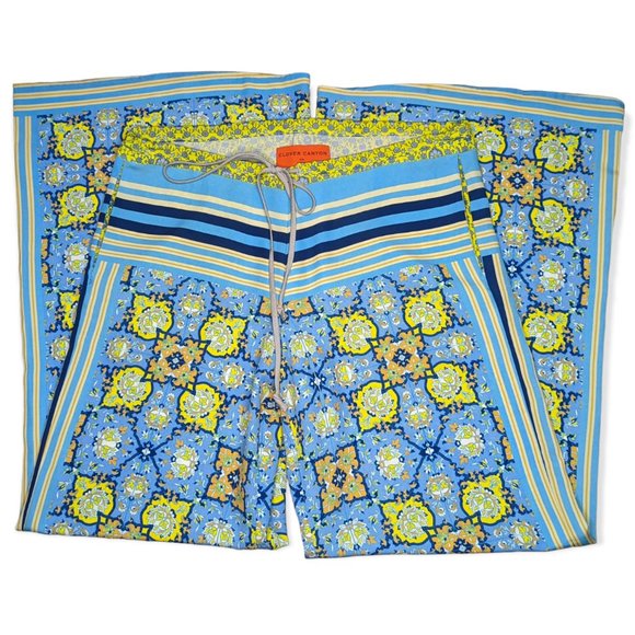 Clover Canyon Scarf Pattern Wide Leg Pants Size XS - Picture 2 of 11